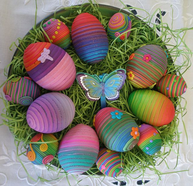Easter Eggs and a Butterfly
