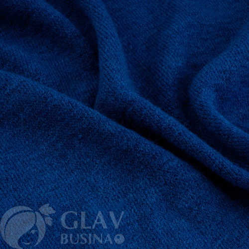 Трикотаж ангора, мелкая вязка, цвет синий, цена за отрезок 25х50см.